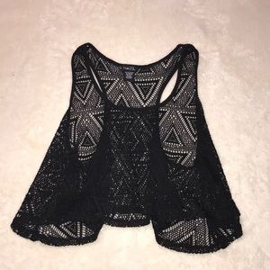 Rue 21 Black Aztec Print Tank Top